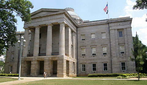 Historic NC State Capitol Building at Raleigh
